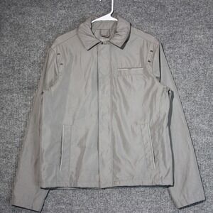 Calvin Klein Mens Gray Jacket Full Zip Lightweight Casual Coat Size Small